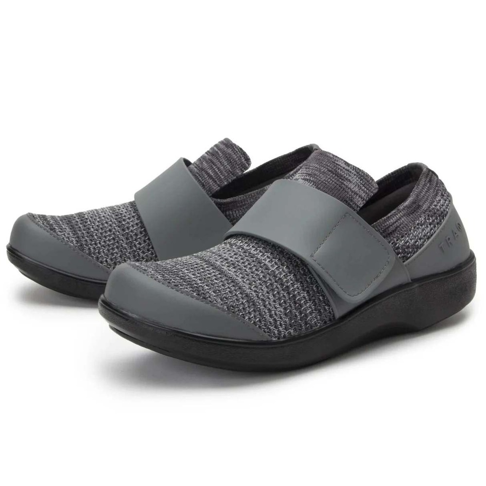 Algeria Dasher Charcoal Women's Walking Slip On Breathable Sneakers Shoes Size 7